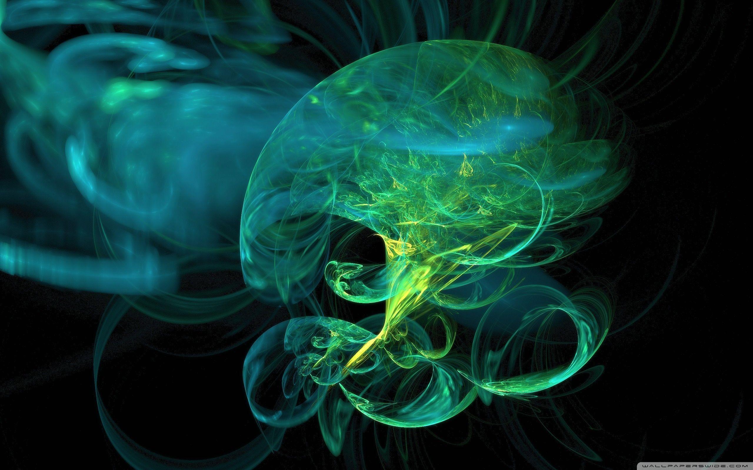 2560x1600 Green Smoke Wallpaper