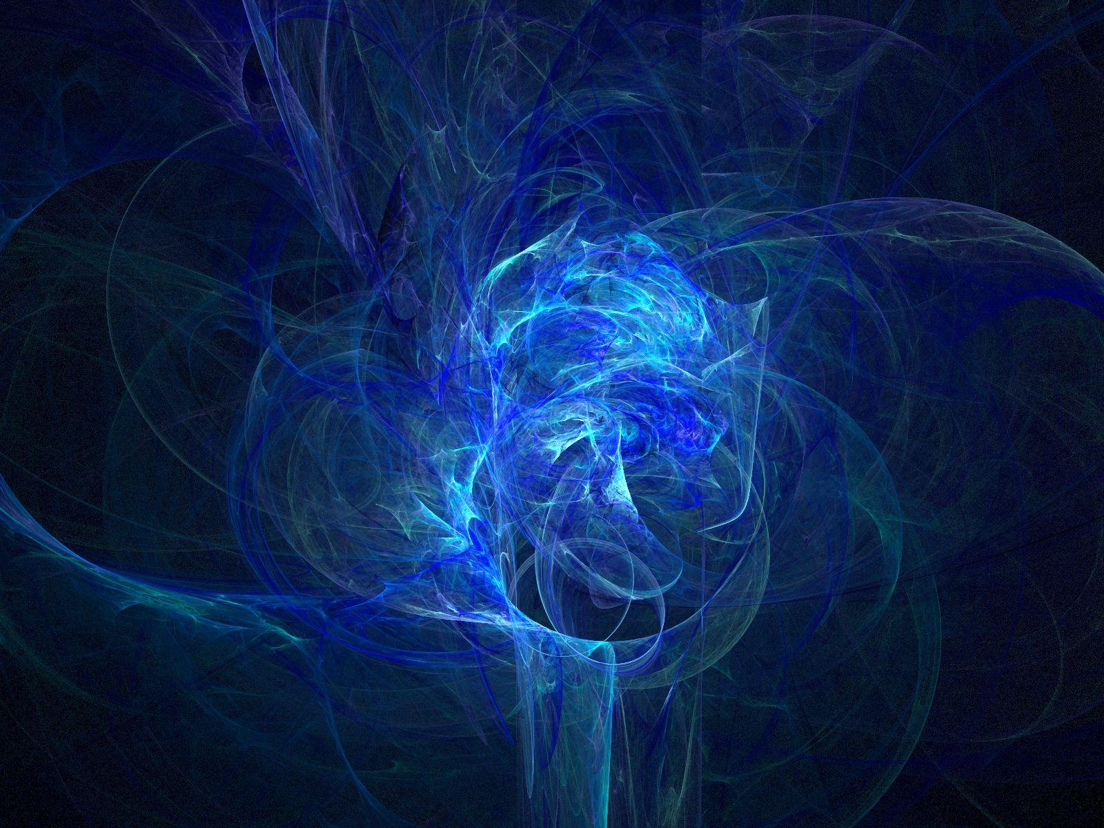 1600x1200 Abstract Blue Smoke Render Desktop Wallpaper
