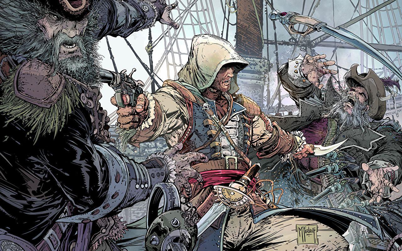 1280x800 Desktop Wallpaper Assassin's Creed Assassin's Creed 4 Black
