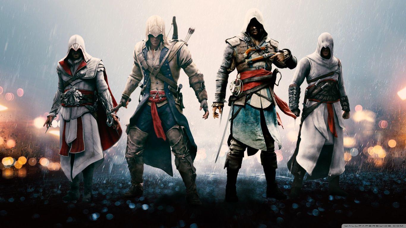 1366x768 Assassin's Creed 1 2 3 HD Wallpaper & background