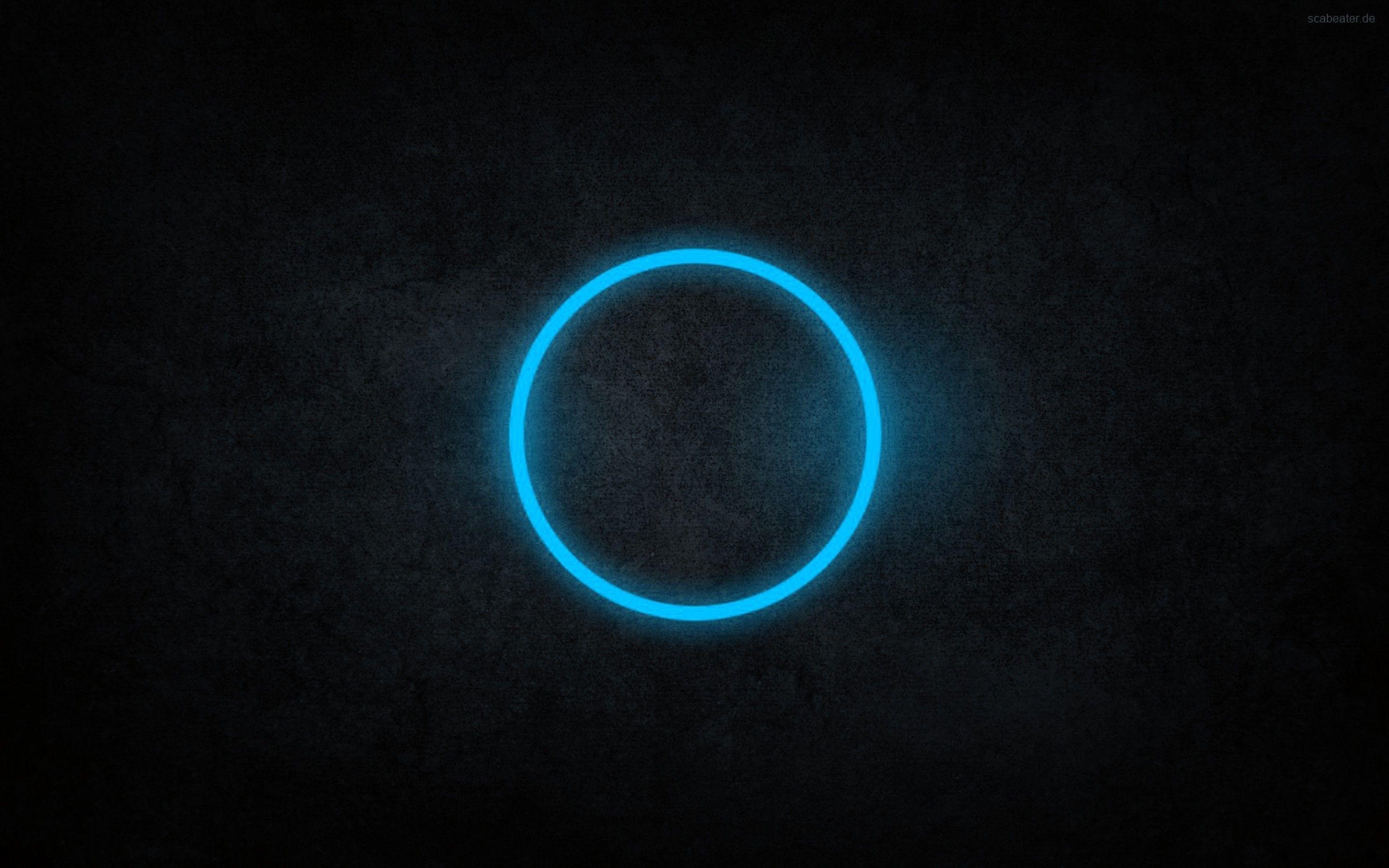 2880x1800 Blue Circle Wallpaper