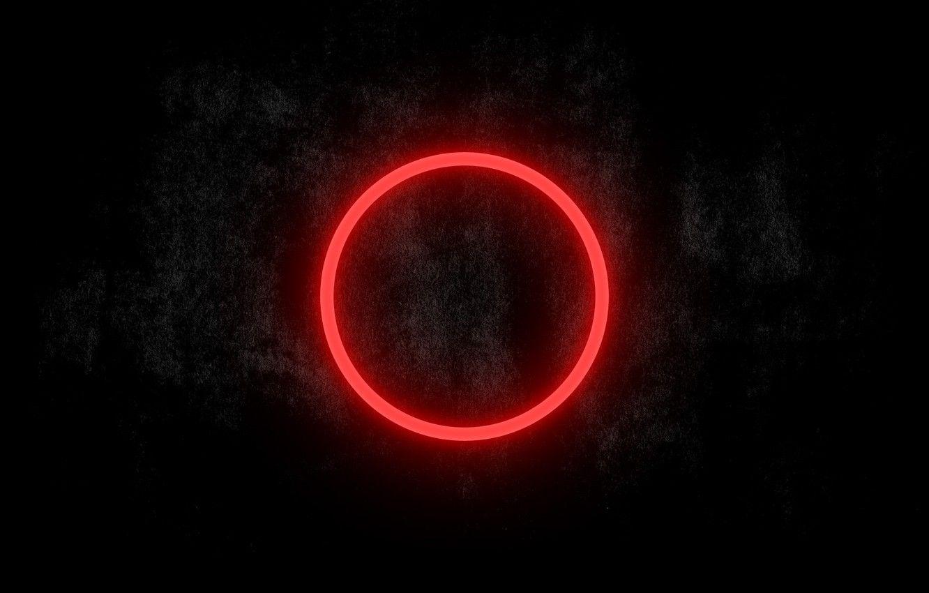 Hình nền 1332x850 Tối, Hình nền, Hình ảnh vòng tròn màu đỏ cho máy tính để bàn