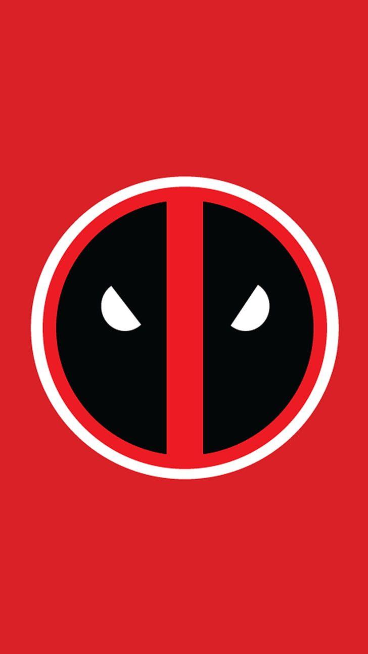 728x1294 HD wallpaper: superhero, Deadpool, red, circle, shape
