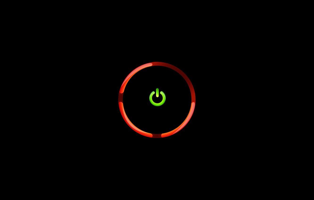 1332x850 Wallpaper icon, round, black background, food, Red Ring