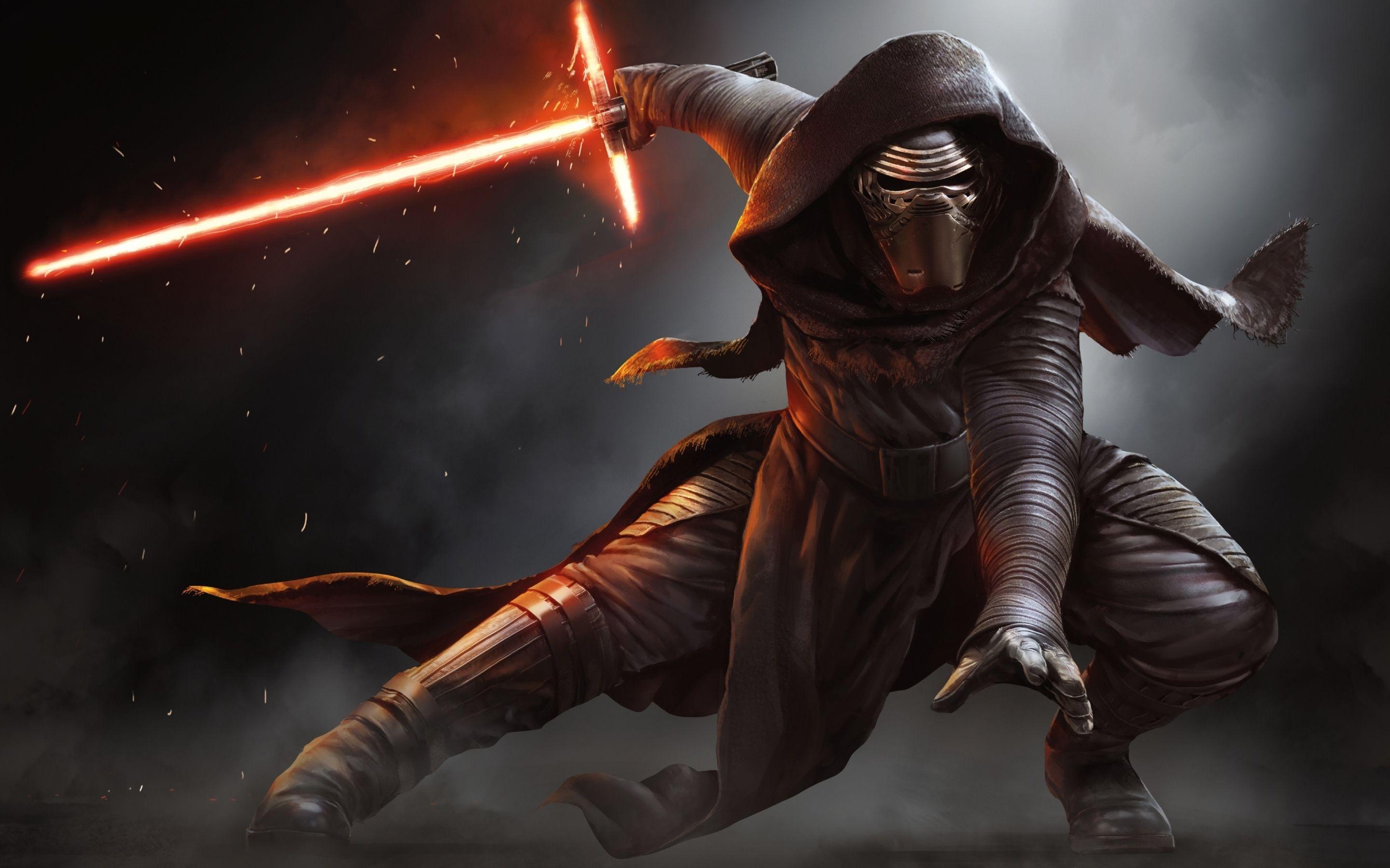2880x1800 Star Wars The Force Awakens Darth Vader Anime 2880 x 1800