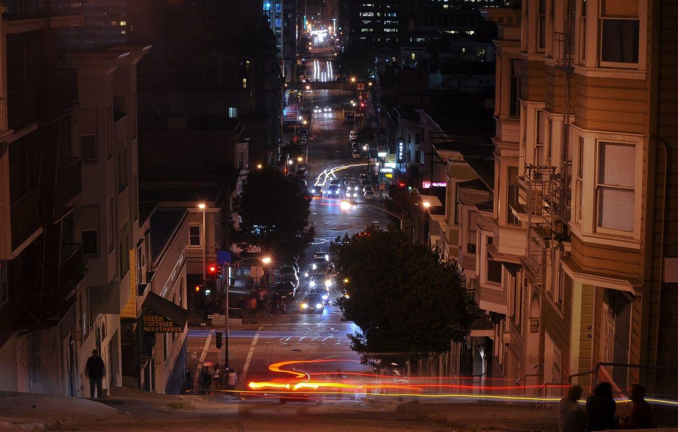1332x850 Wallpaper night, lights, california, CA, night, san