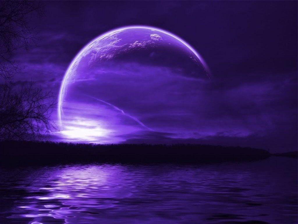 Purple Moon Cute Moon Galaxy HD wallpaper  Pxfuel