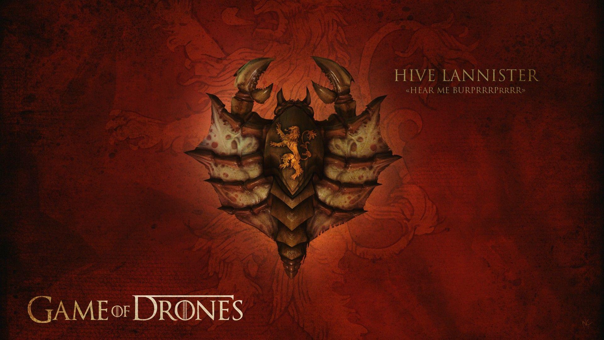 1920x1080 StarCraft, artwork, Game of Thrones, StarCraft II, House