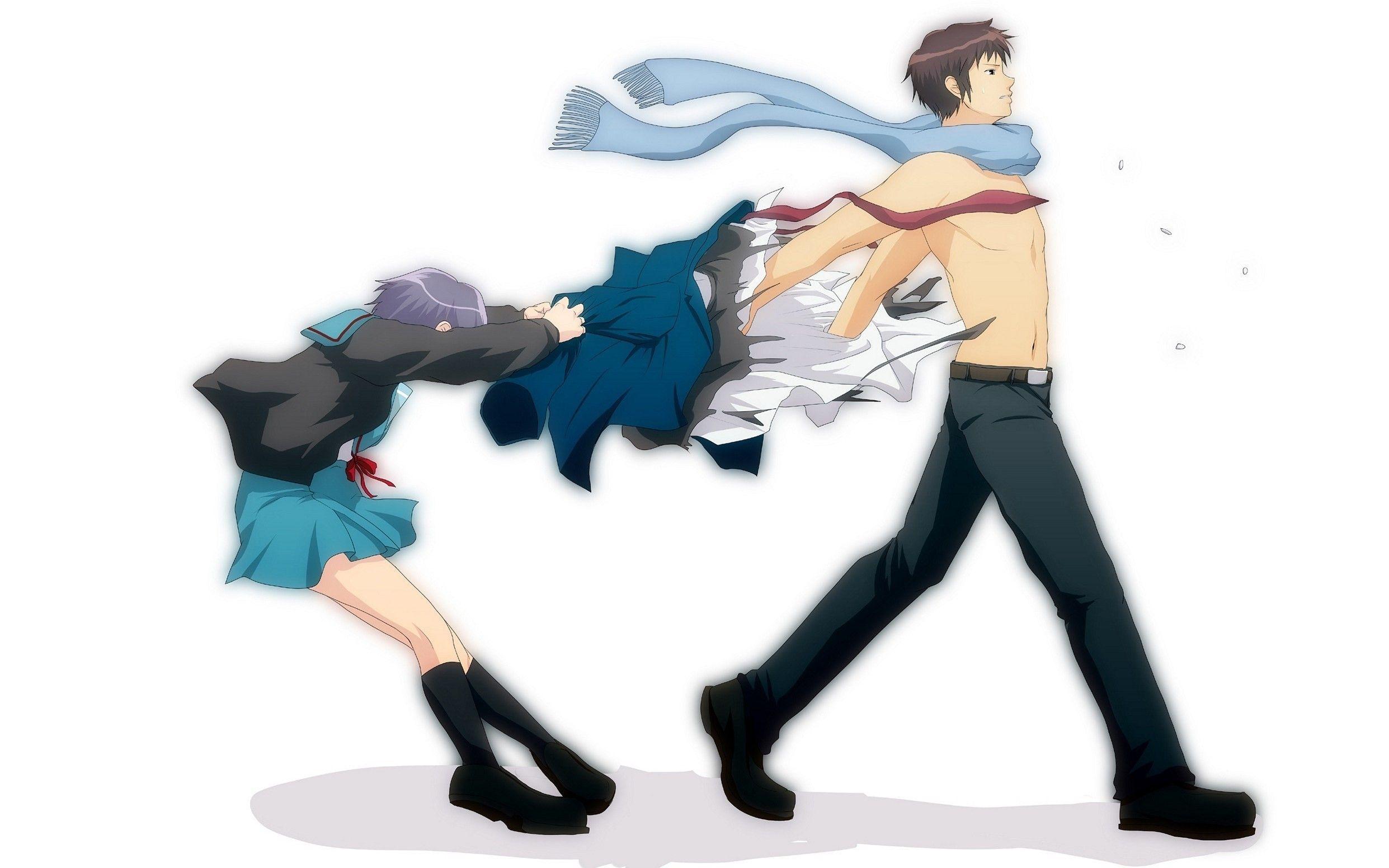 2483x1552 Hình nền Anime vui nhộn - Anime Boy And Girl Sad, Hình nền HD