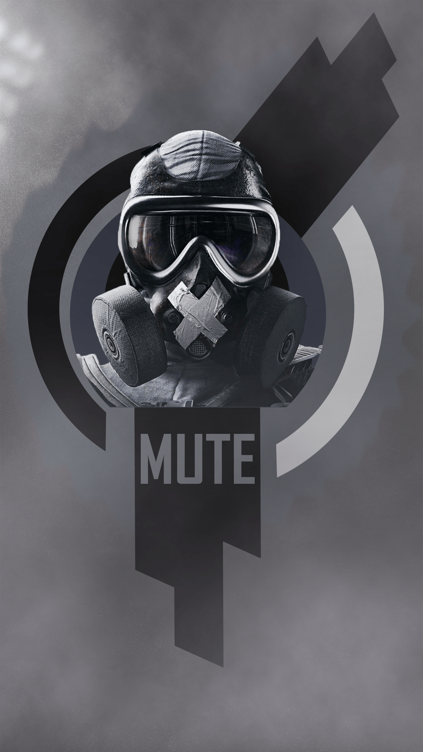 1440x2560 I got bored, so I made a Mute phone wallpaper (2k)