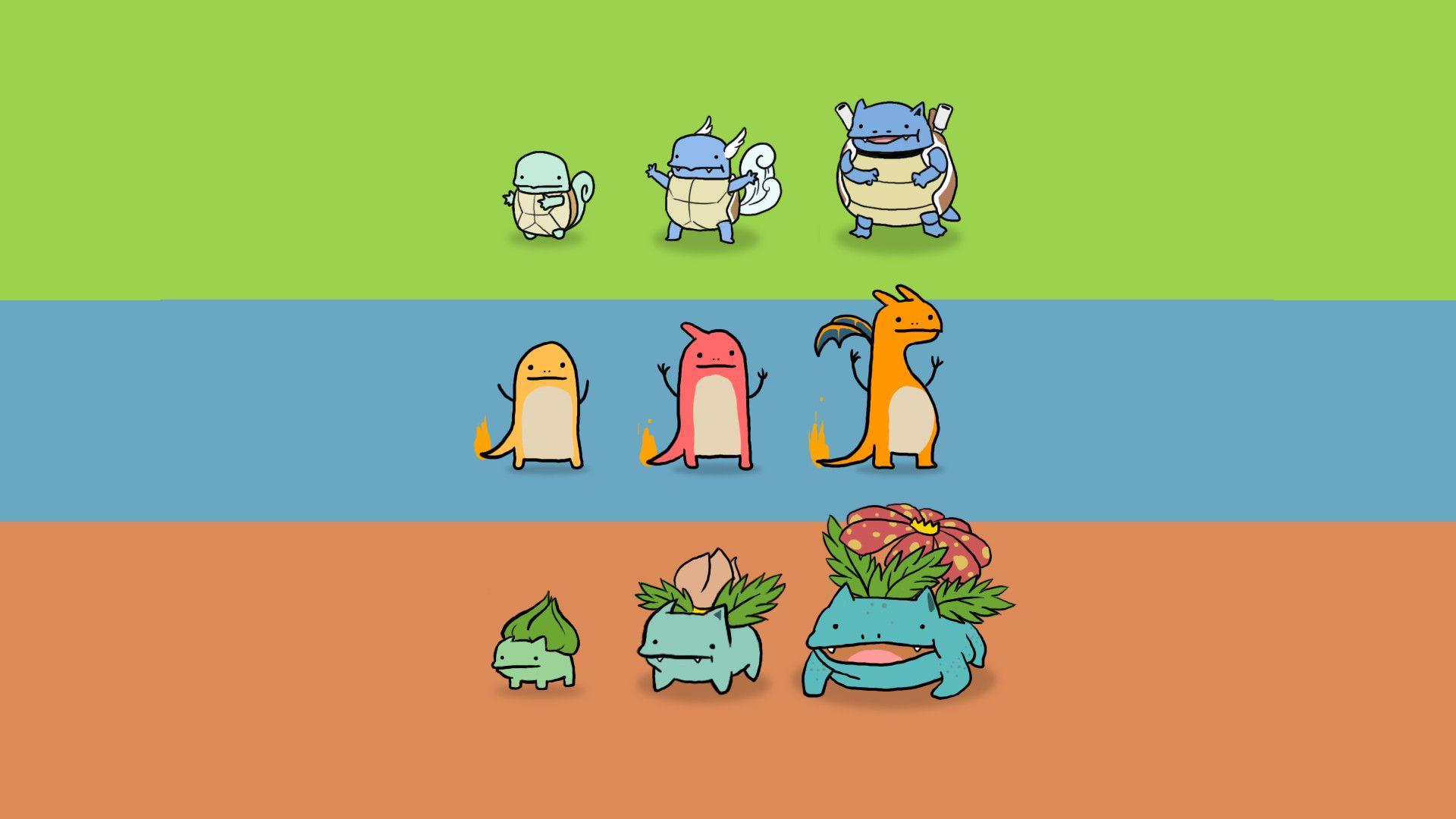 1920x1080 Wallpaper For > Original Starter Pokemon Wallpaper