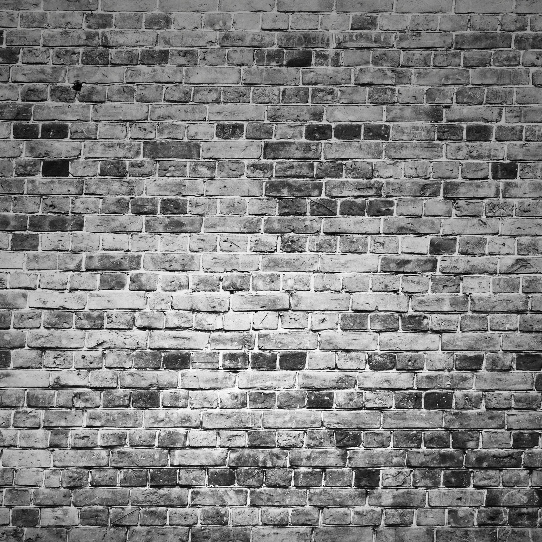 2248x2248 Download 2248x2248 wallpaper brick wall, black and white