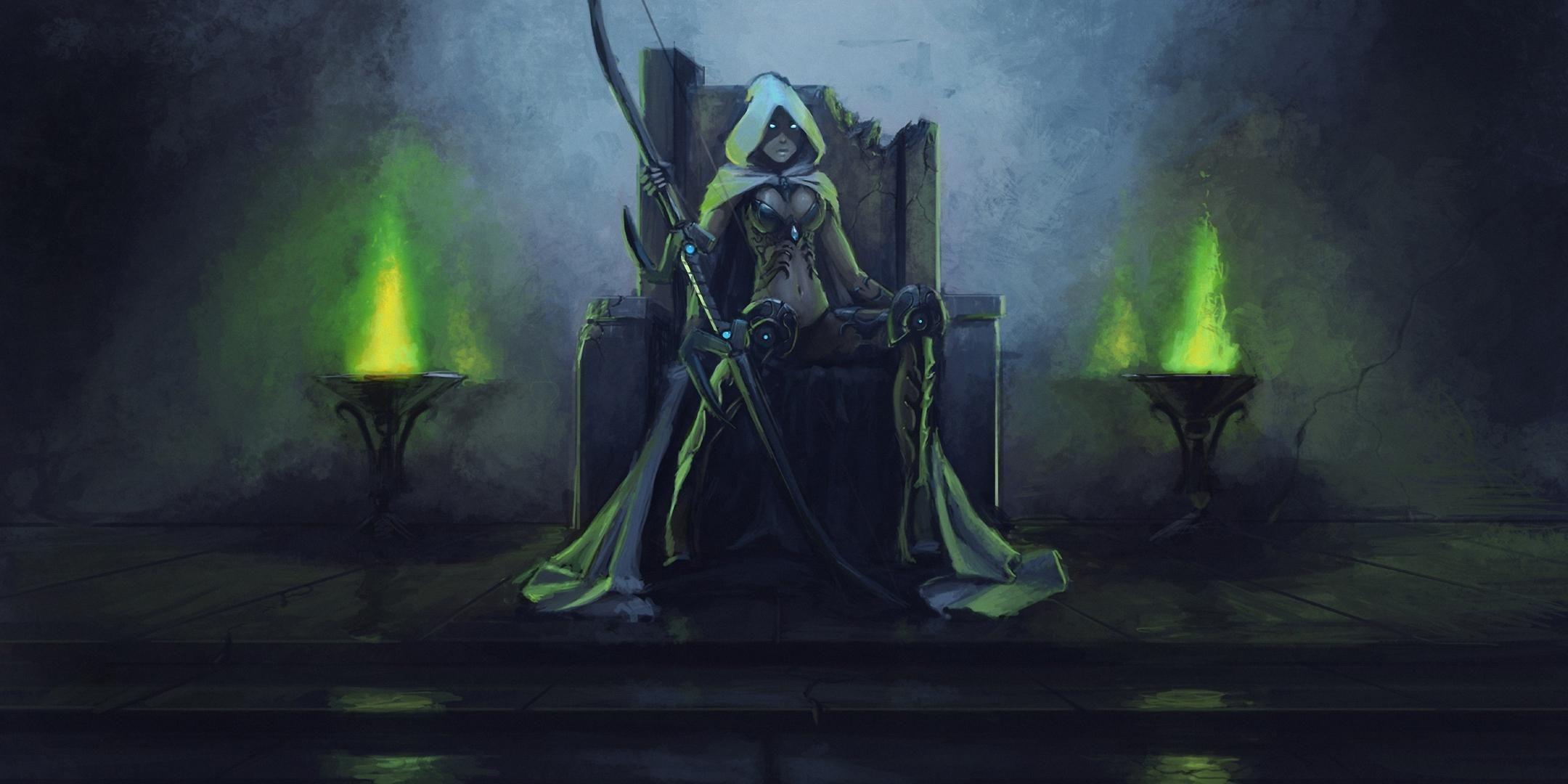 2160x1080 World Of Warcraft Sylvanas Banshee Wallpaper