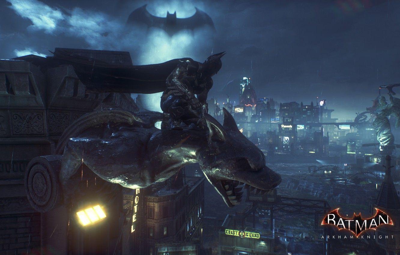 1332x850 Wallpaper The Dark Knight, Batman, Gotham City, Batman