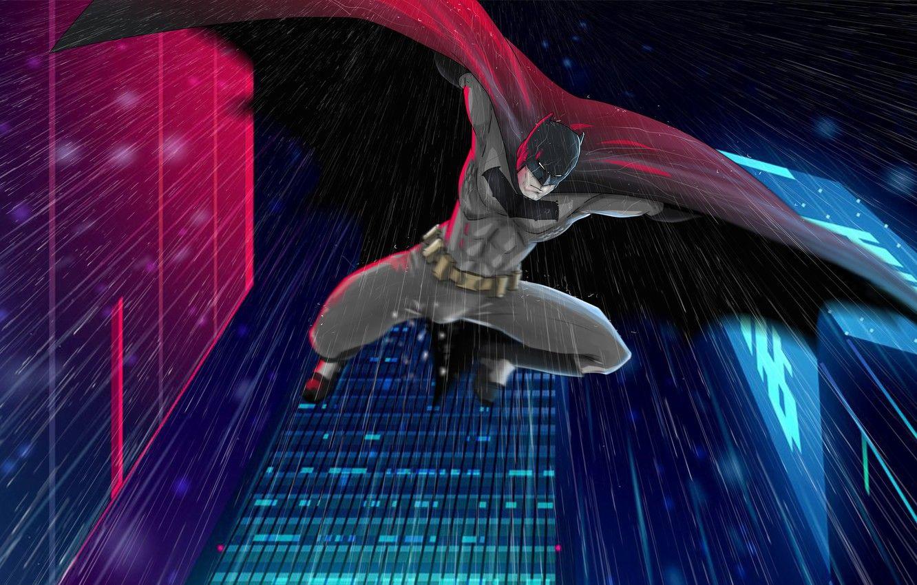 1332x850 Wallpaper Batman, Rain, Comics, Bruce Wayne, Gotham City