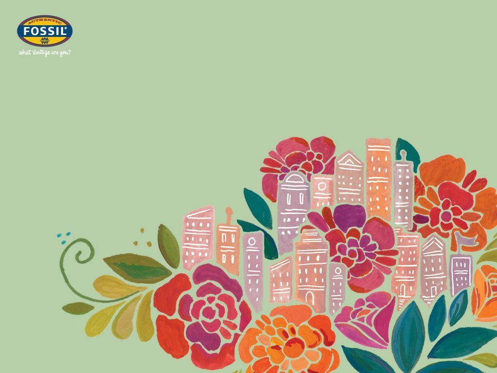 1024x768 iheartprintsandpatterns: Vintage Wallpaper. Art