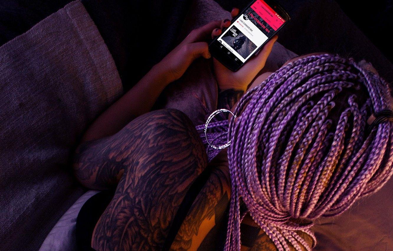 1332x850 Wallpaper music, girl, tattoo, body, tattooed, iamconnorrm