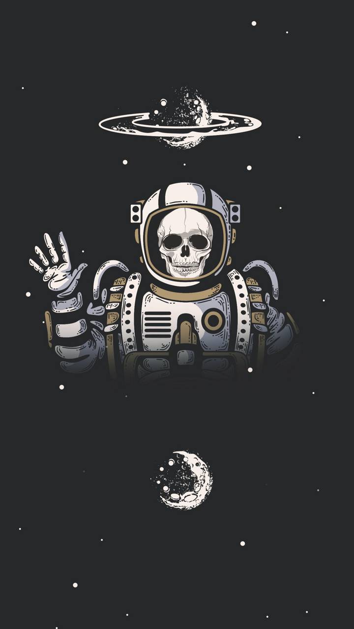 720x1280 Space Skeleton wallpaper