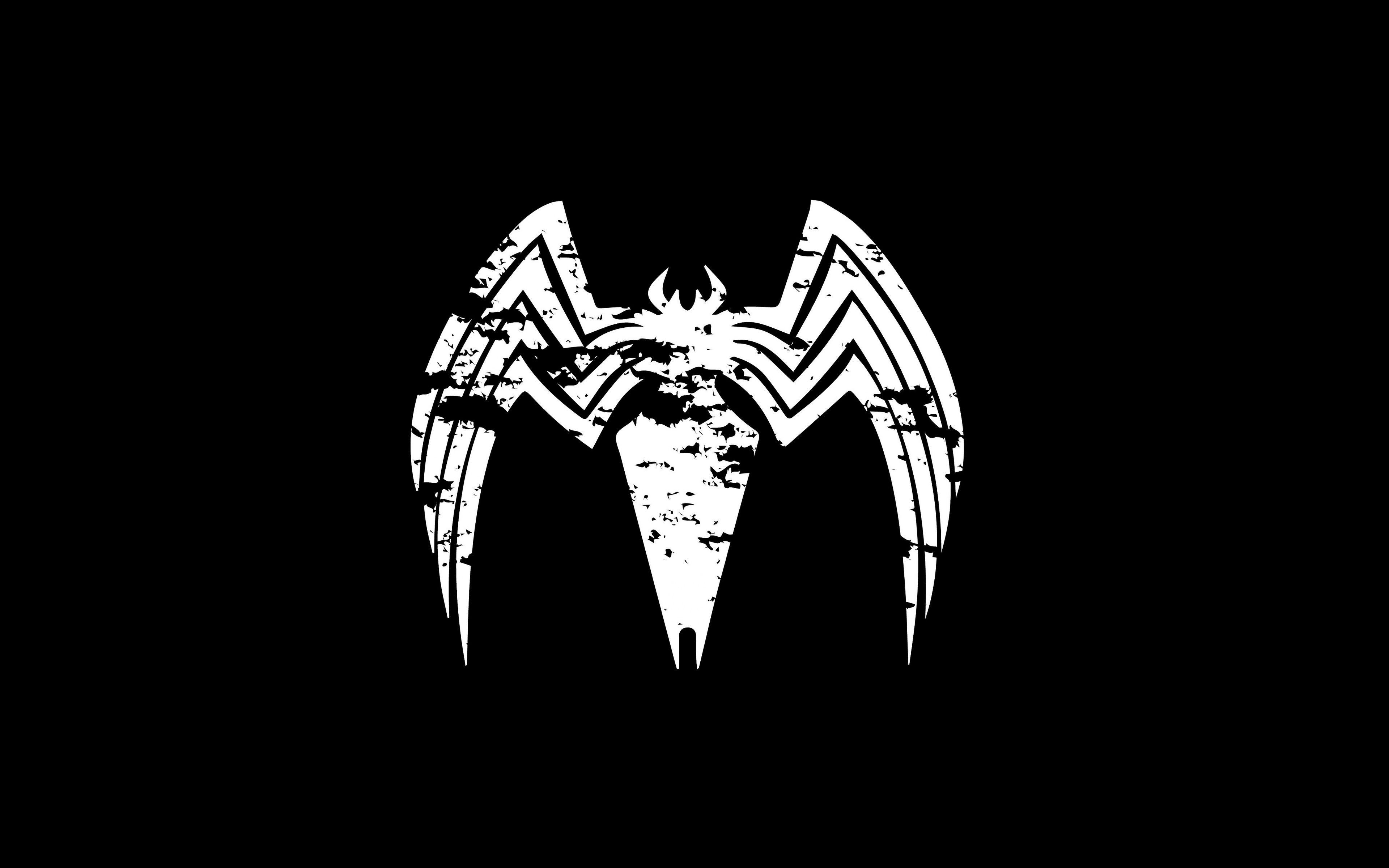3840x2400 Download 3840x2400 wallpaper venom, logo, villain, minimal