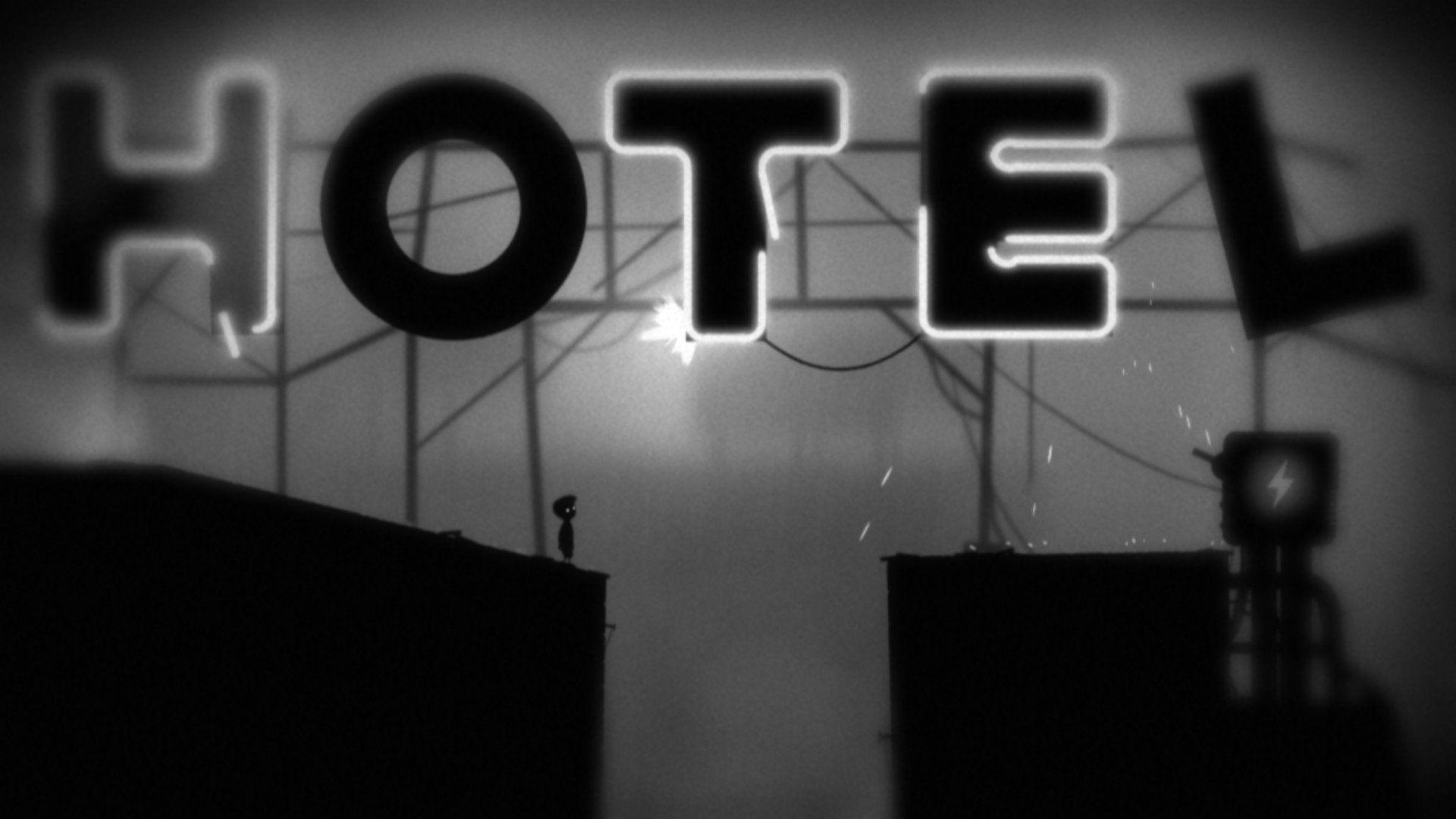 1920x1080 Limbo, Hotels, Signs, Monochrome HD Wallpaper / Desktop