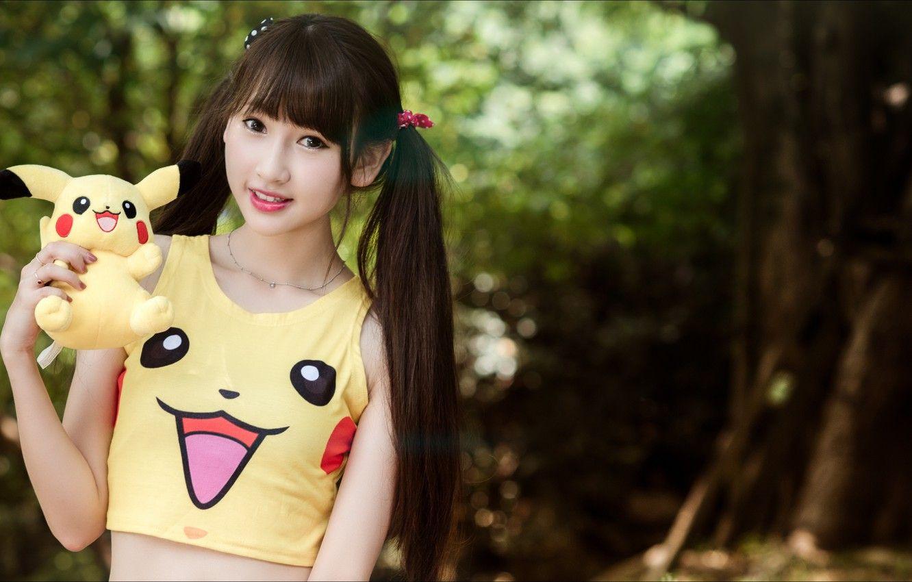 1332x850 Wallpaper Girl, toy, smile, mood, doll, asian girls image