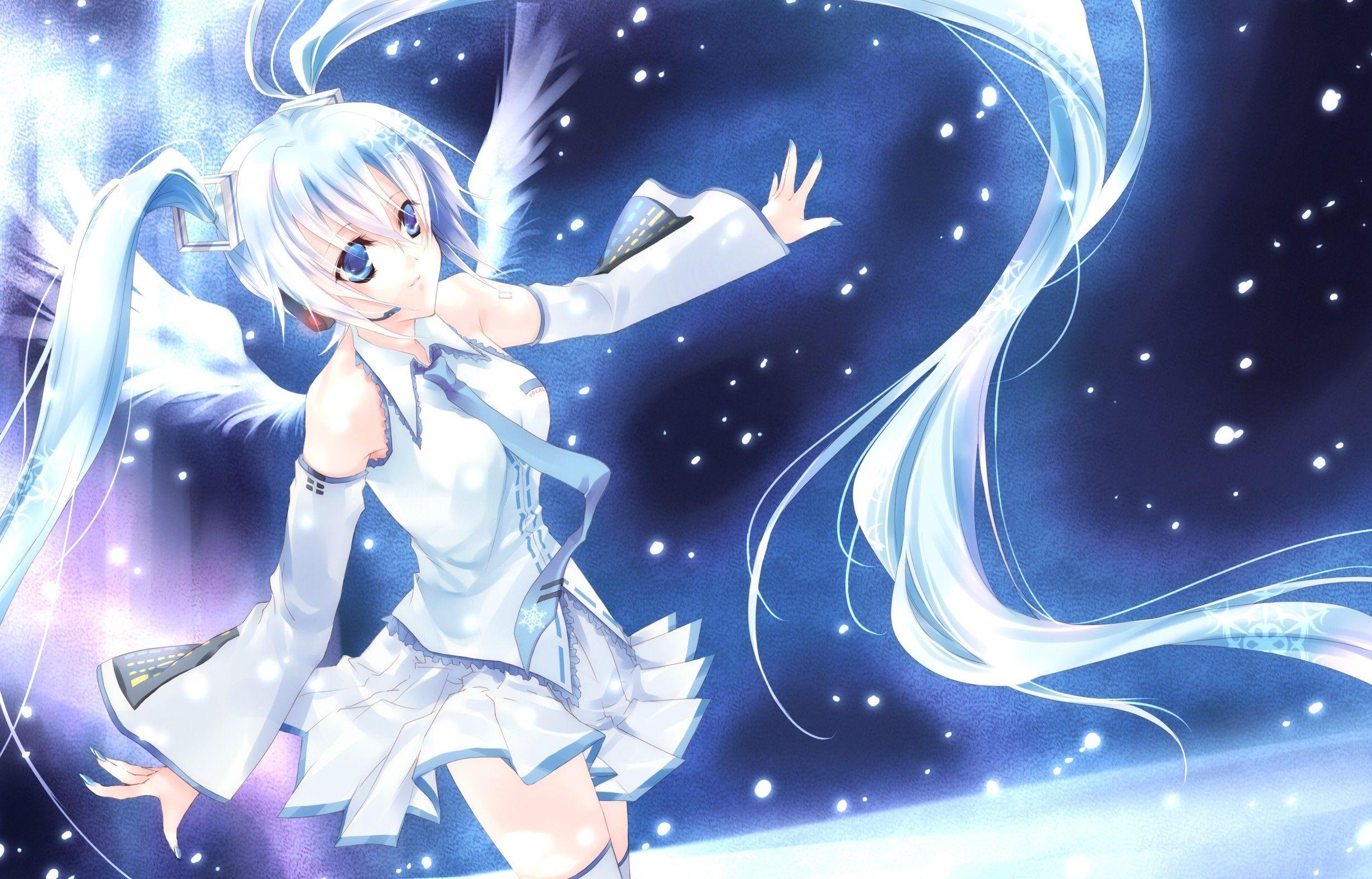 2457x1575 snow wings vocaloid hatsune miku anime girls yuki miku