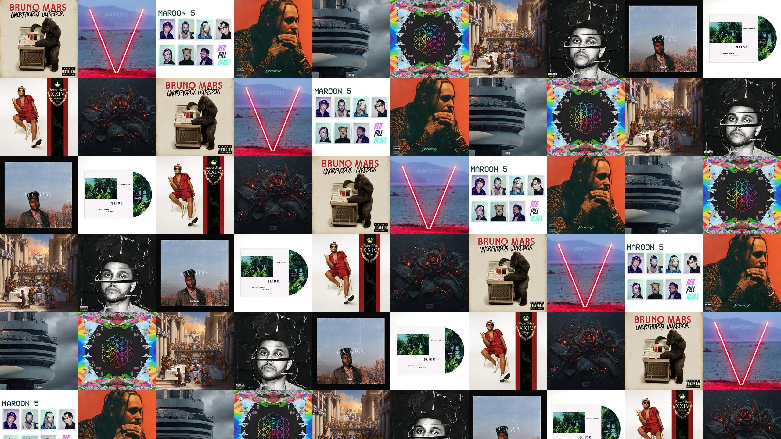 2560x1440 Bruno Mars Unorthodox Jukebox Maroon 5 V Wallpaper « Tiled Desktop