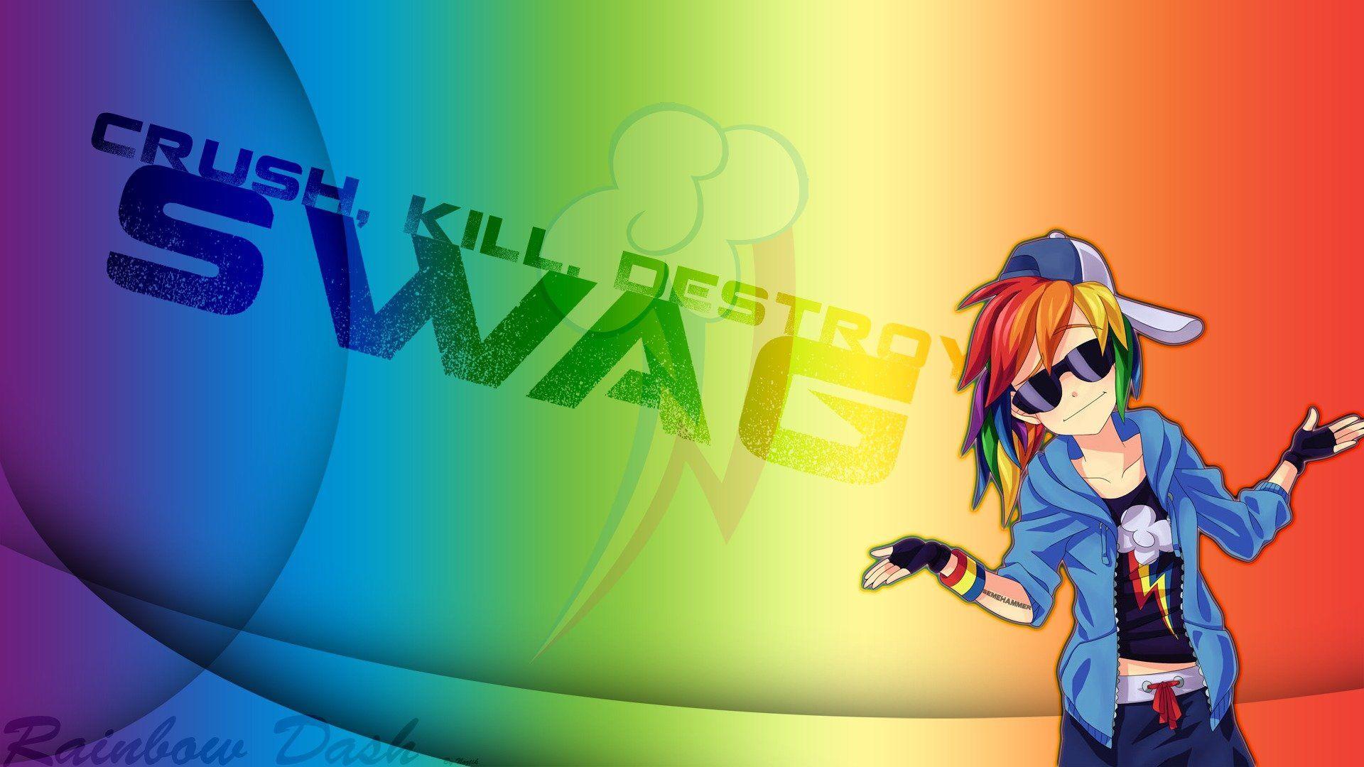 1920x1080 Rainbow Dash Swag Wallpaper