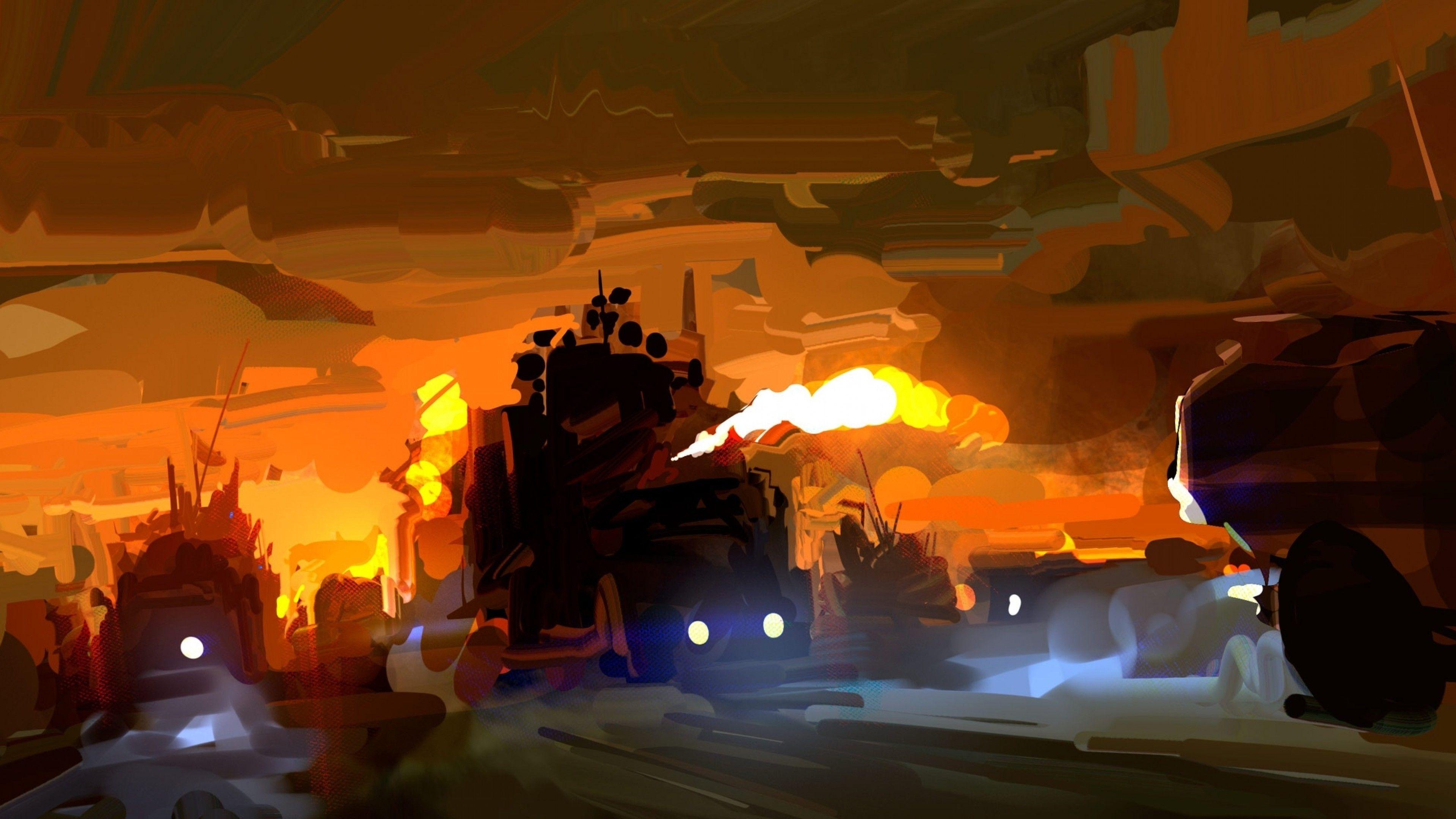 3840x2160 Download 3840x2160 Mad Max: Fury Road, Artwork Wallpaper