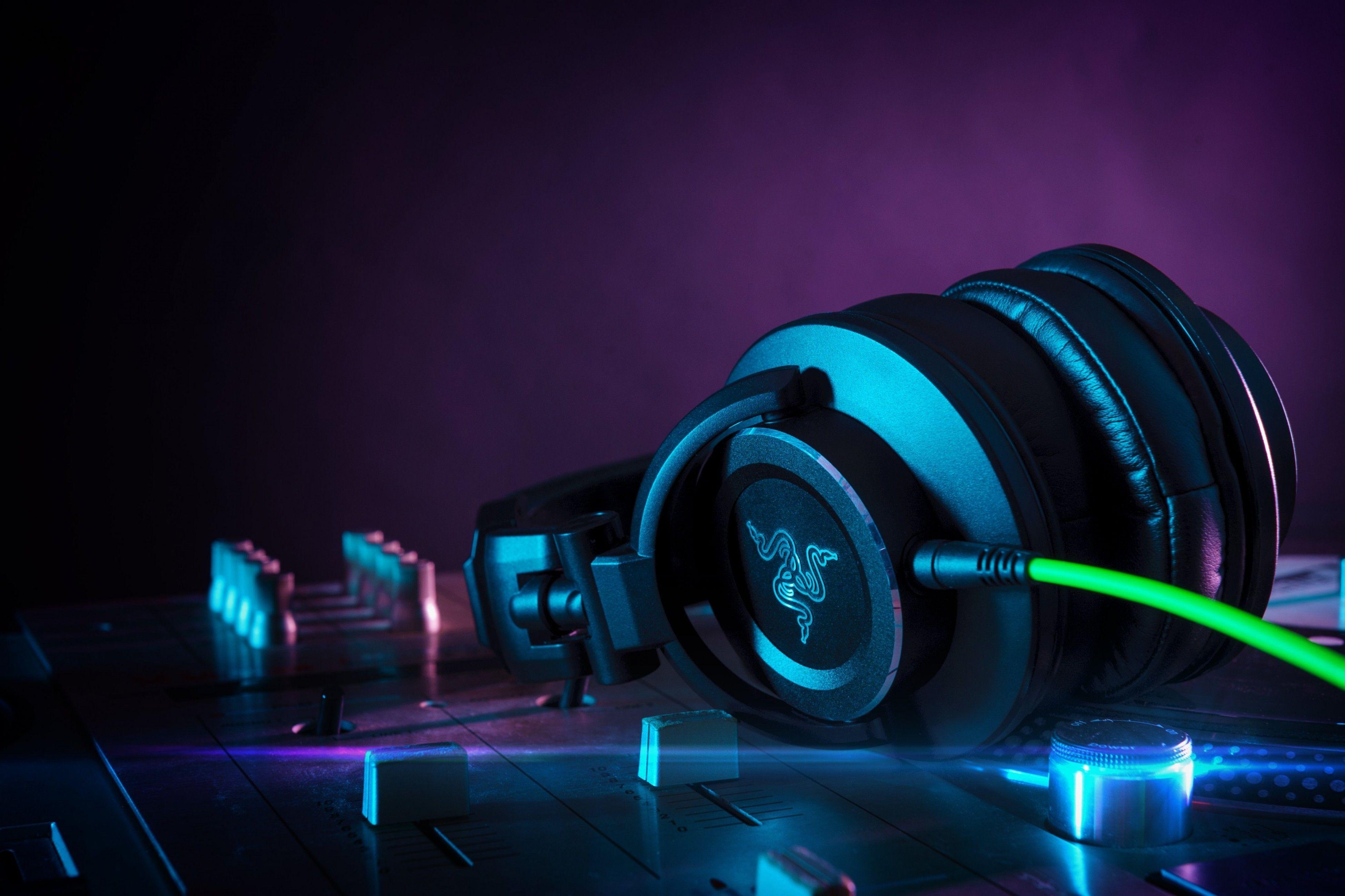3900x2600 Download 3900x2600 Razer Headset, Music, Dj Wallpaper