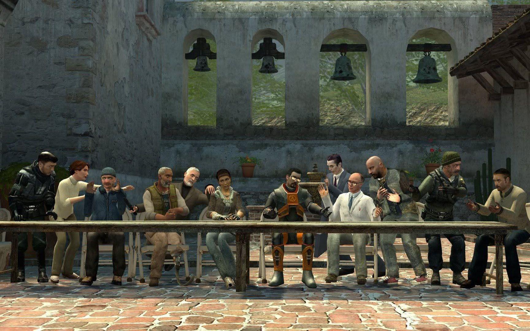 1728x1080 The Last Supper Life 2 Wallpaper