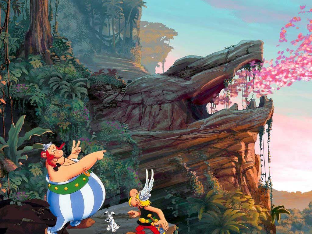 1024x768 Asterix & Obelix. El dorado, Fantasy city, Art