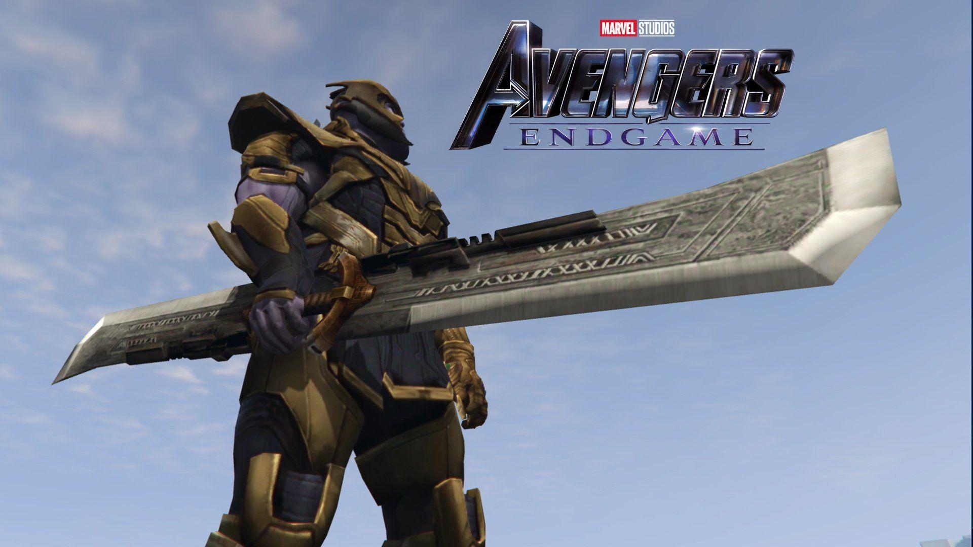 1920x1080 Thanos Double Edged Sword (Avengers Endgame)