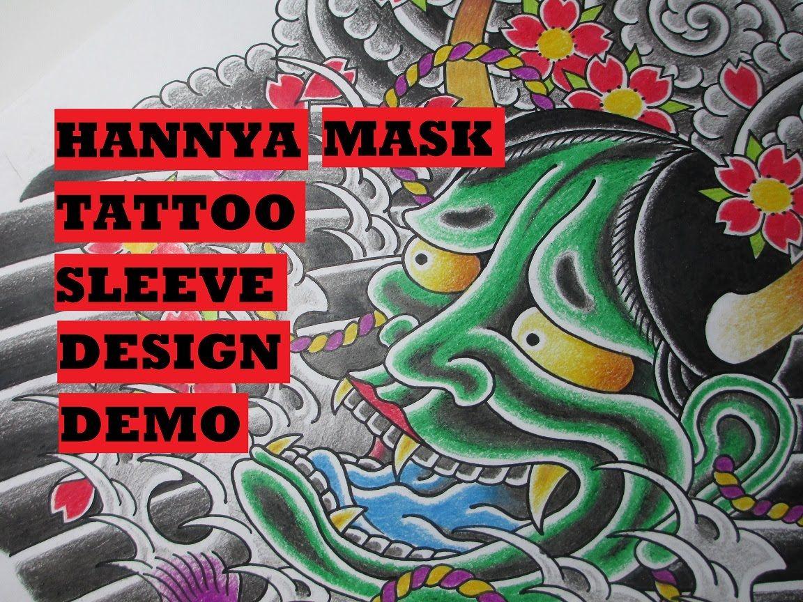 1152x864 Emerald Hannya Mask- Tattoo Design Coloured Pencil demo