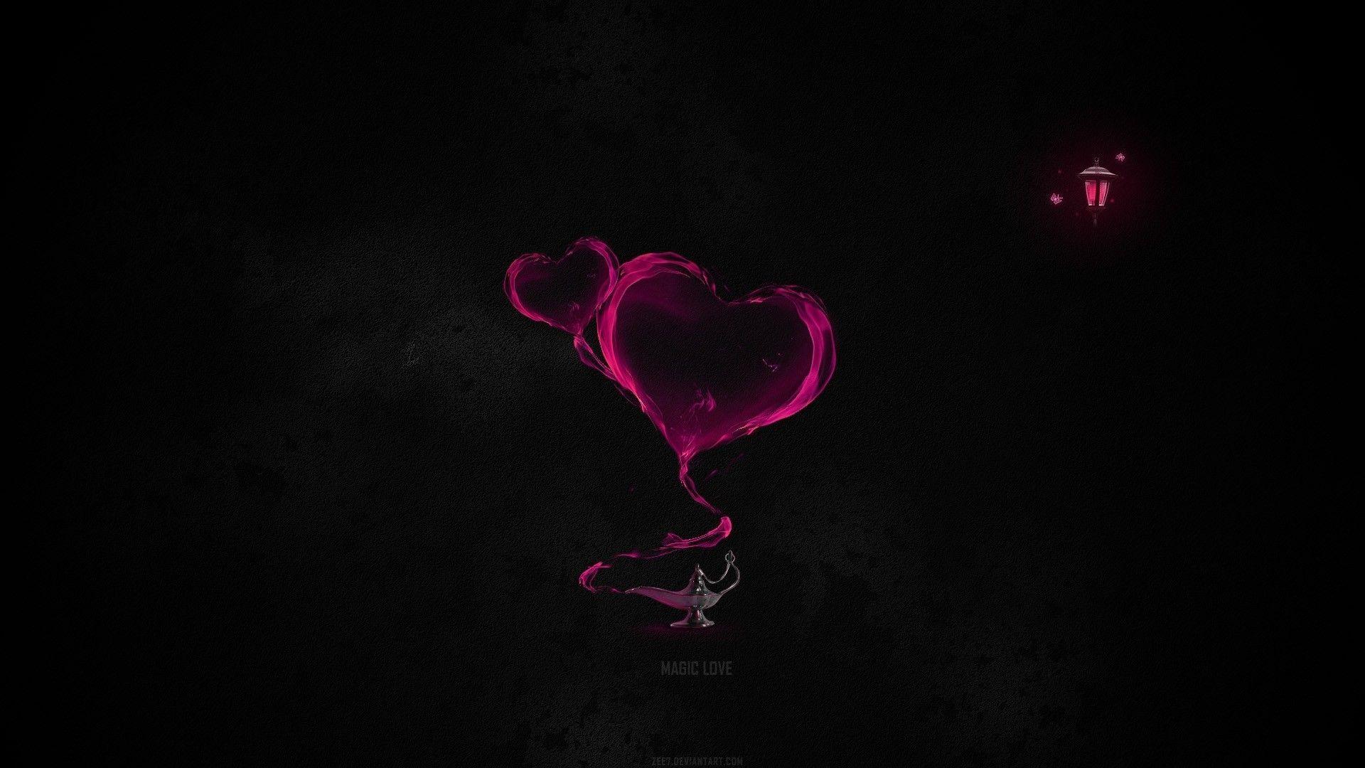 1920x1080 Black Love Wallpaper