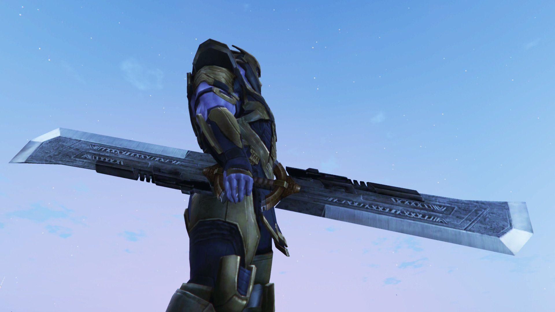 1920x1080 Thanos Double Edged Sword (Avengers Endgame)
