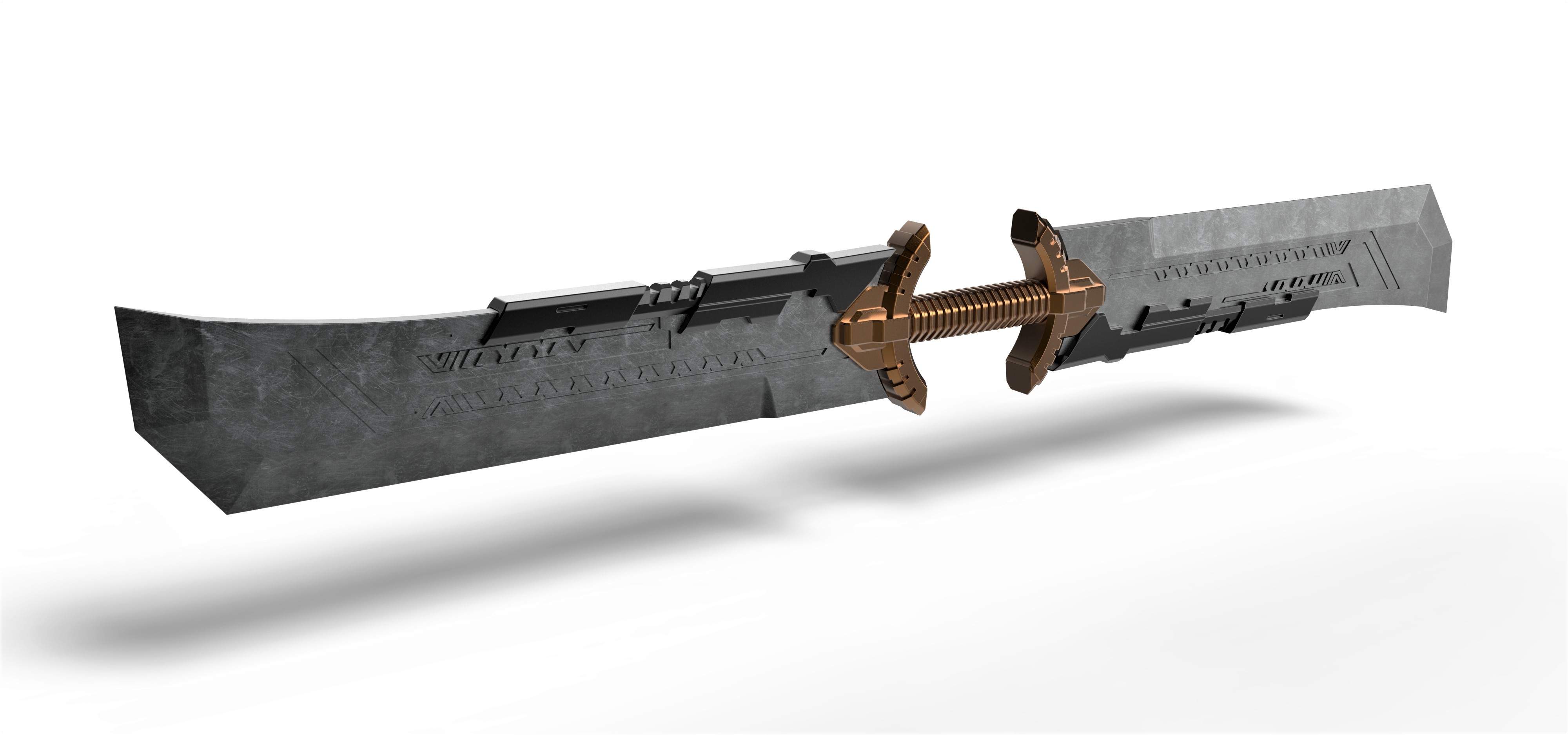 4000x1875 Sword of Thanos from Avengers Endgame 3D Model