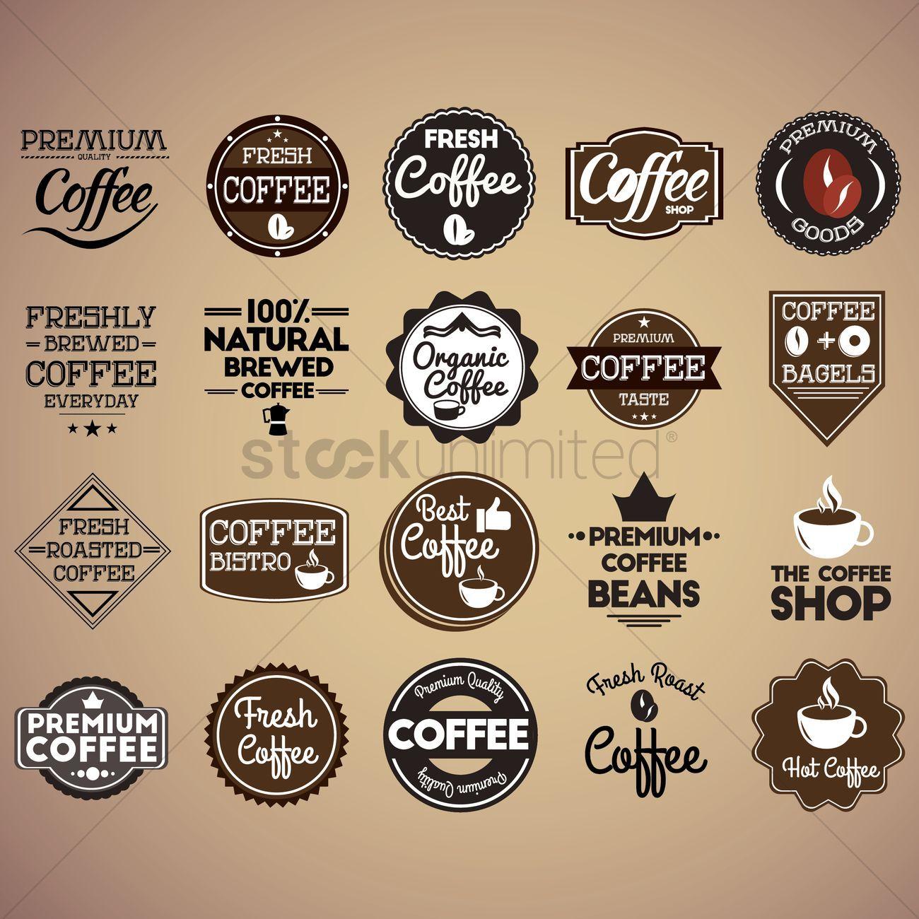 1300x1300 Set of coffee shop wallpaper Vector Image