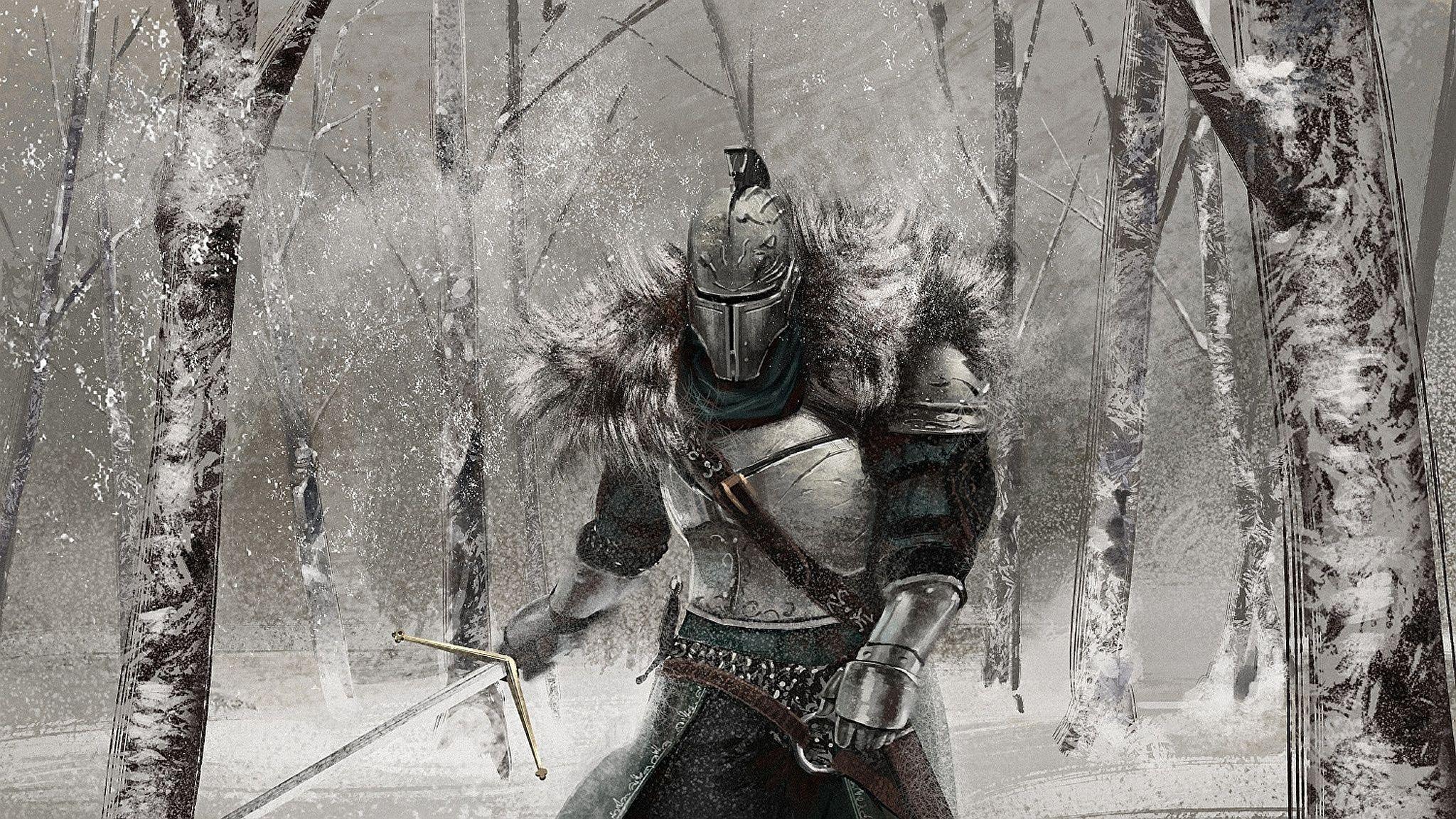 2048x1152 Wallpaper Dark Souls Armor Swords Knight Helmet 2 Fantasy 2048x1152