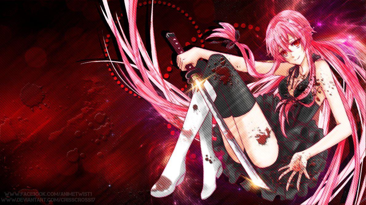 Download Dark Seductive Yuno Gasai Wallpaper  Wallpaperscom