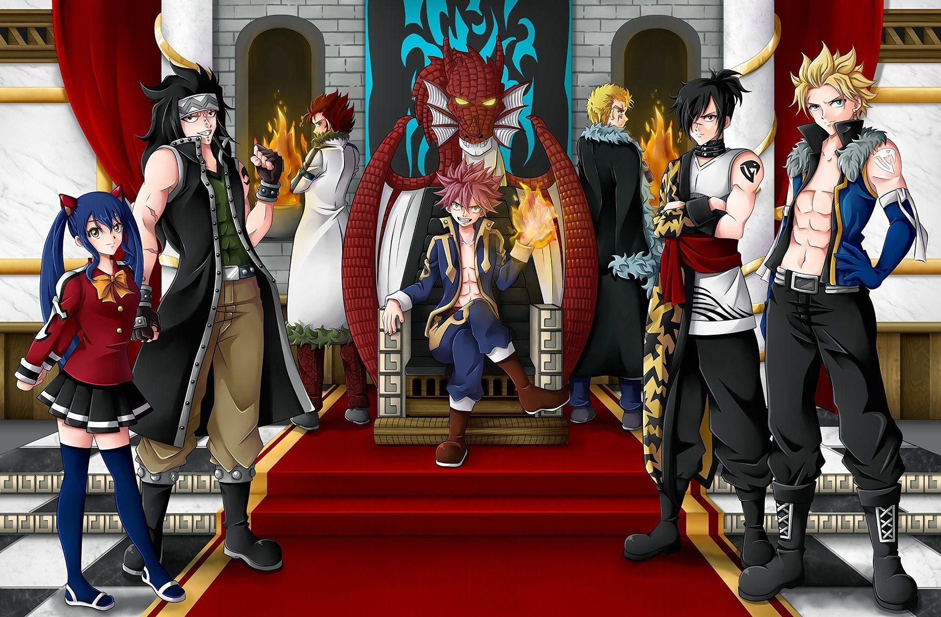 1920x1259 Anime Fairy Tail Igneel (Fairy Tail) Natsu Dragneel Laxus