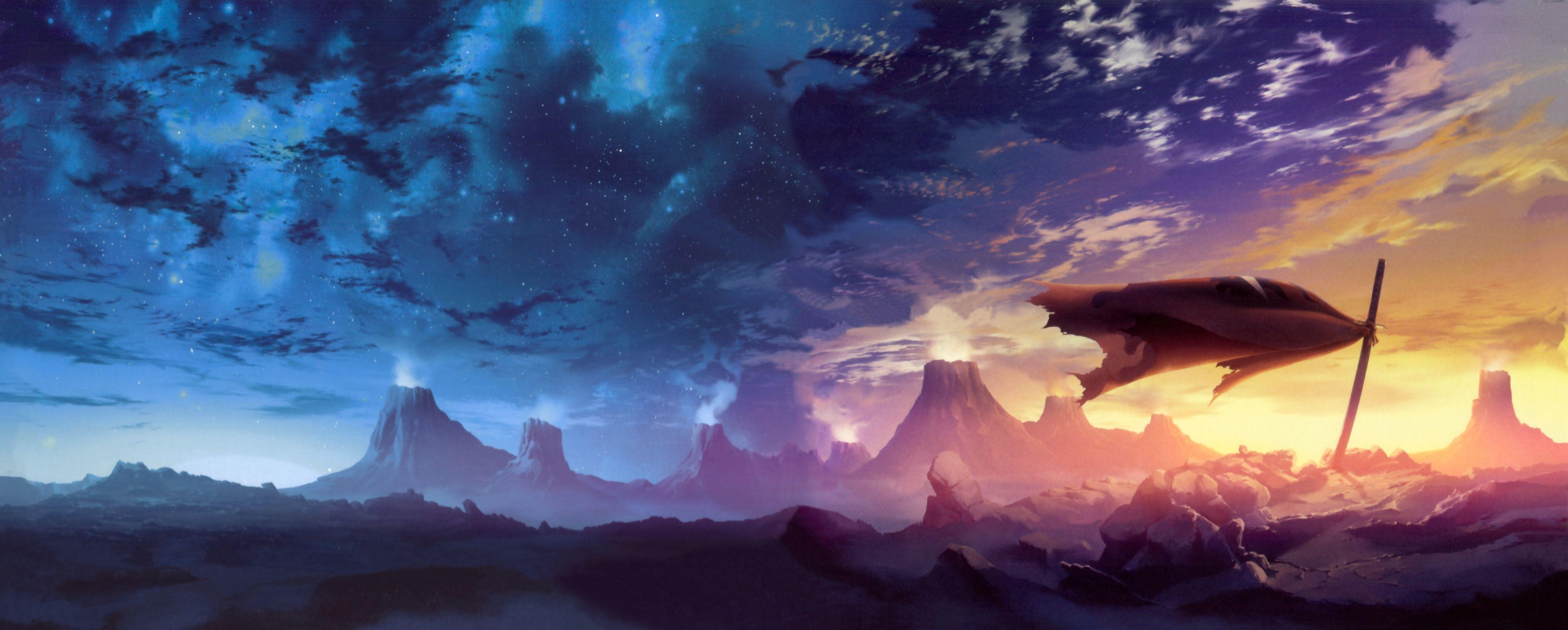 4000x1609 Free download More Escaflowne wallpaper [4000x1609]