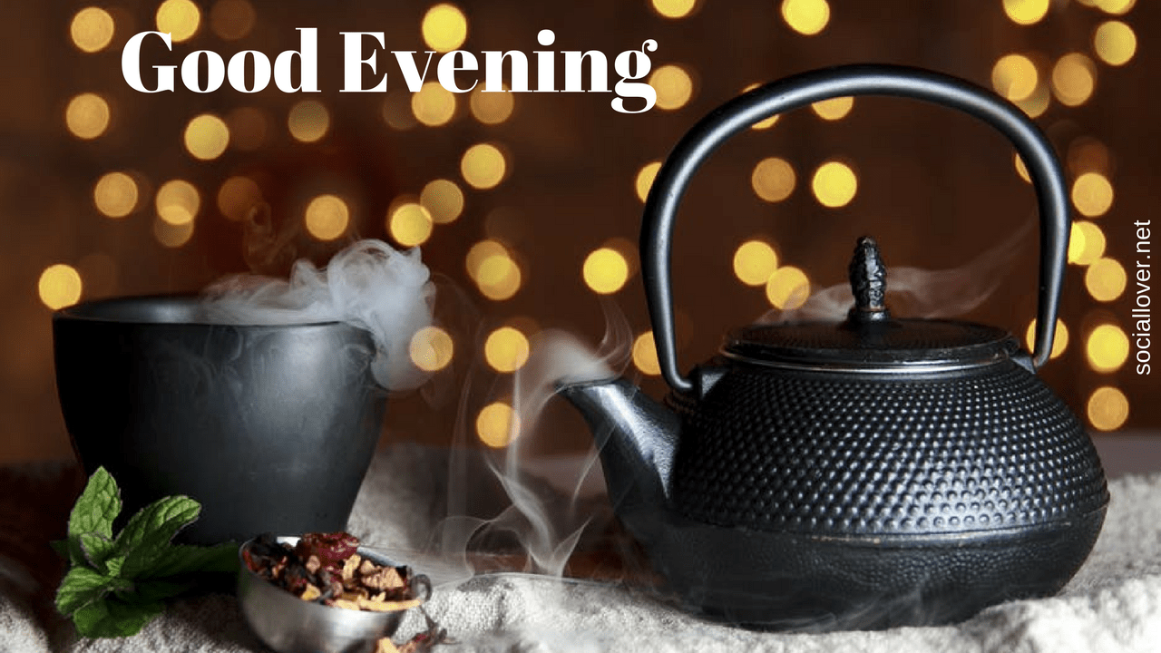 1280x720 Good Evening With Tea And Snacks Good Evening Tea Wallpaper
