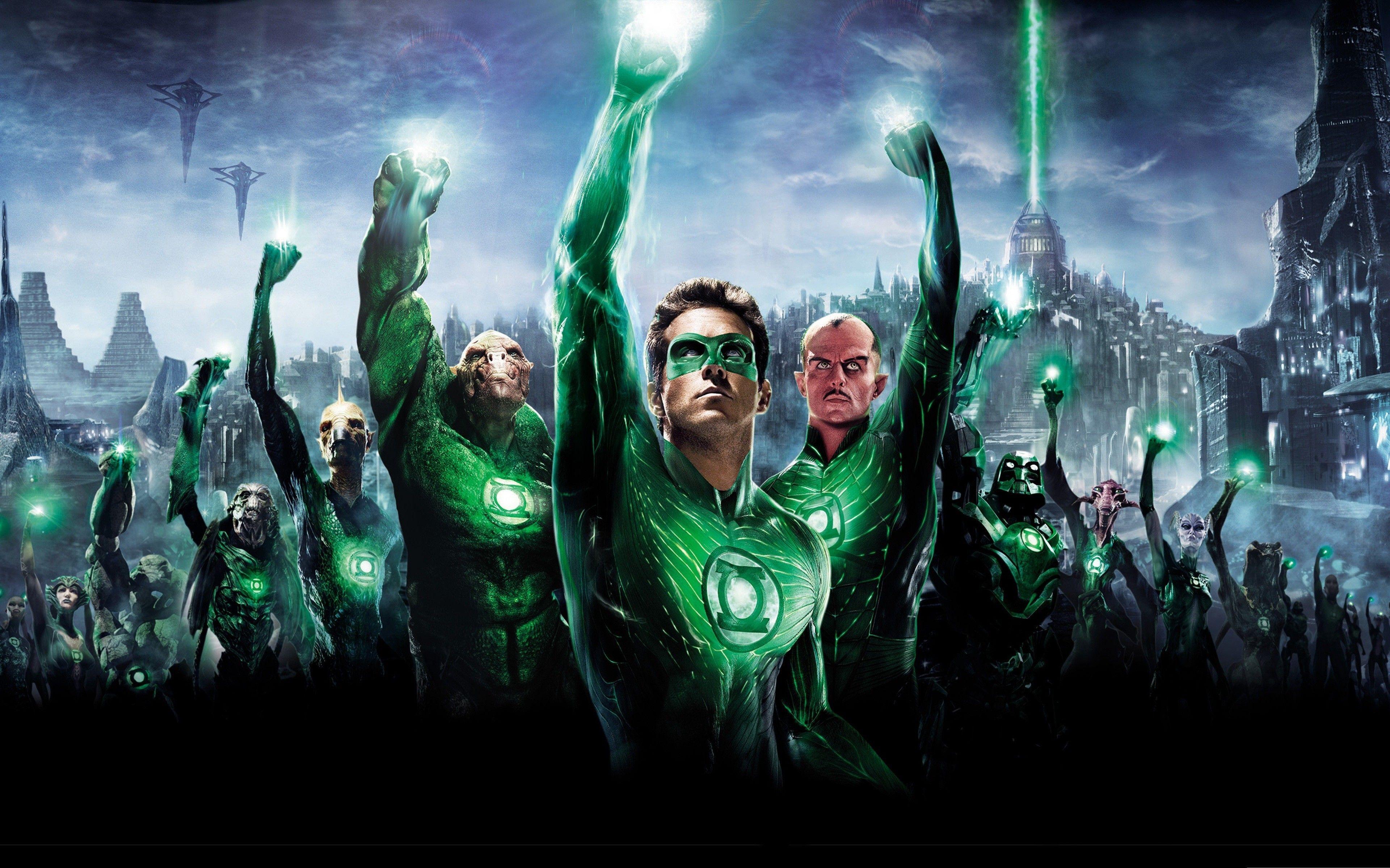 3840x2400 Dc comics green lantern mark strong ryan reynolds wallpaper