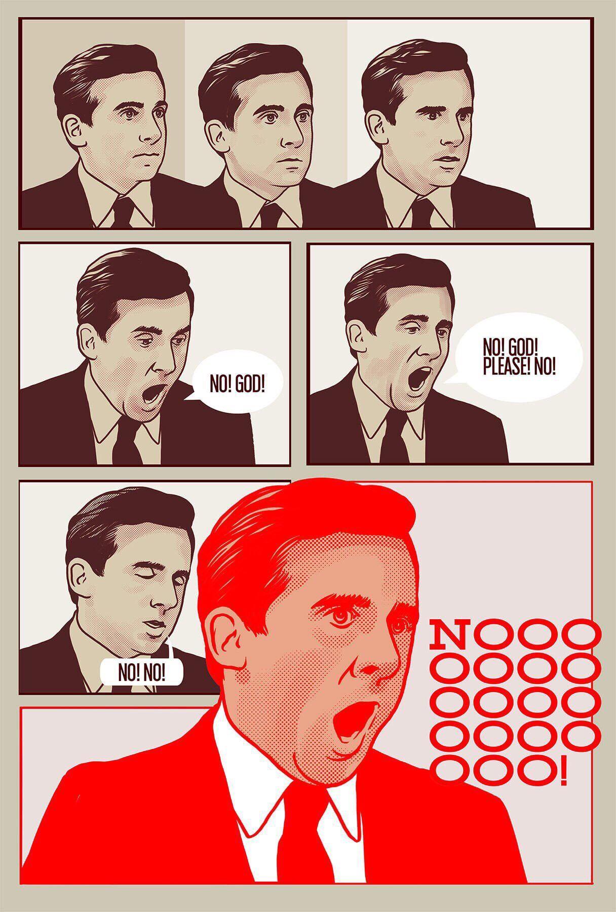 1216x1800 Michael Scott 'NOOOOOOO' Wallpaper (not OC)