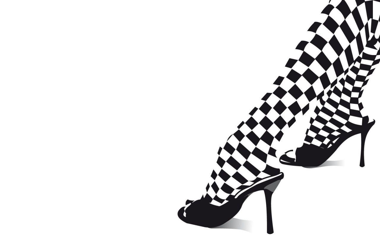 1280x804 Black & White Legs High Heels wallpaper. Black & White
