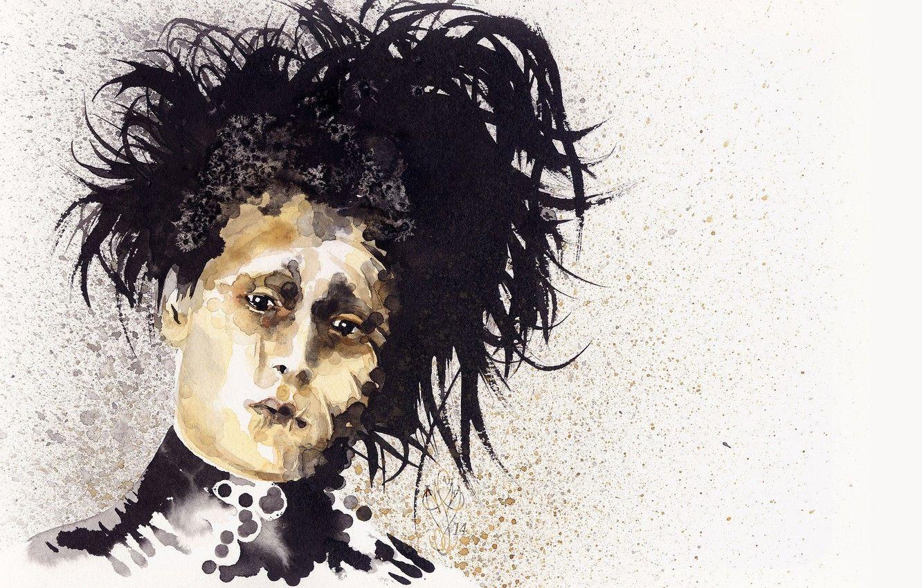 1332x850 Wallpaper Johnny Depp, hair, Johnny Depp, art, art, hair
