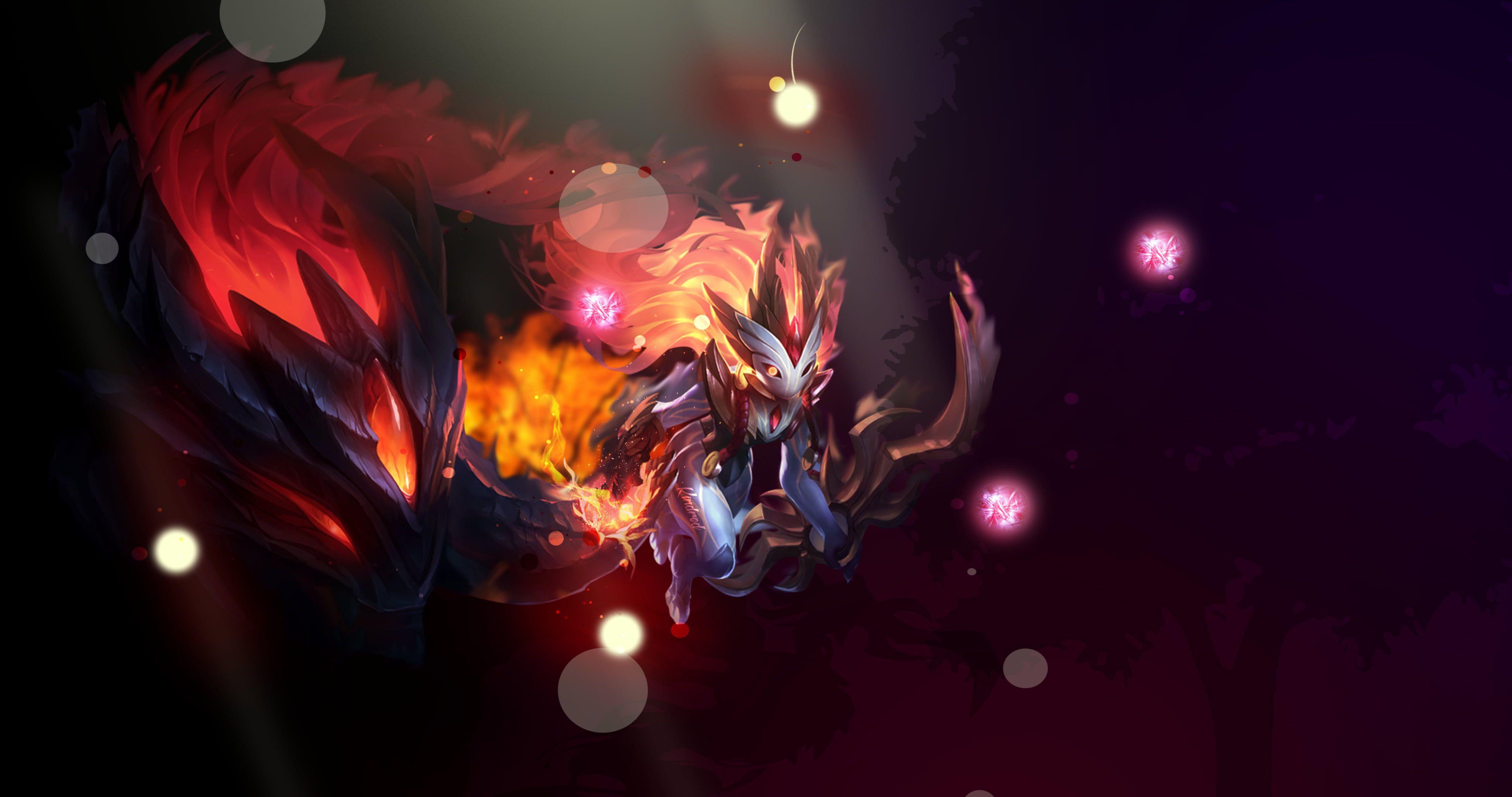 4096x2160 Yu Gi Oh! Illustration, League Of Legends, Kindred HD