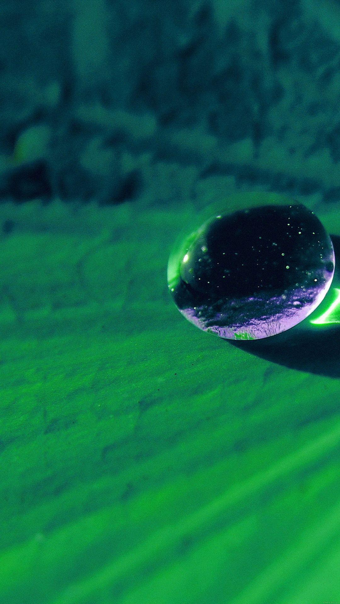 1080x1920 Water Drop On Green Flower Nature iPhone 8 Wallpaper Free