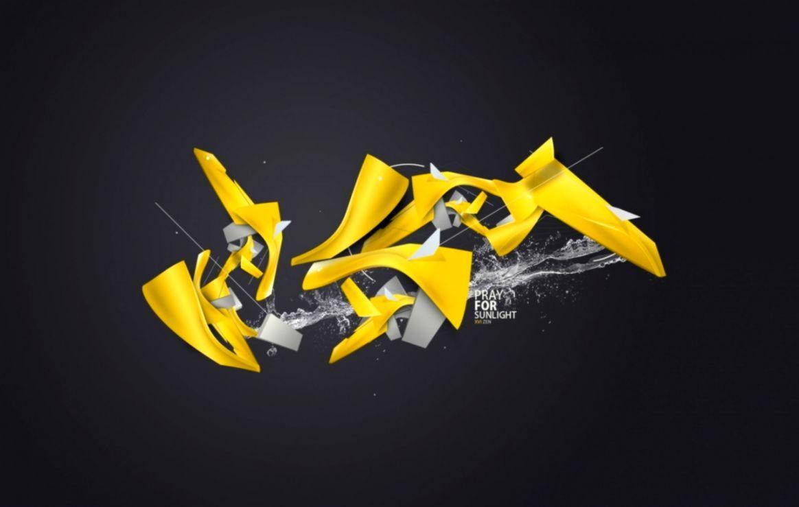 1164x739 Graffiti Pray Wallpaper HD